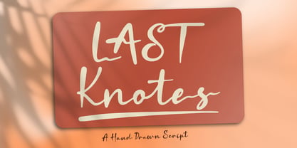 Last Knotes Font Poster 1