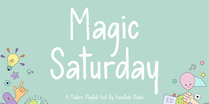 Magic Saturday Font Poster 1