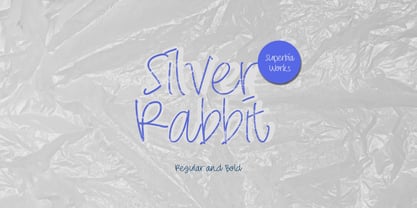 Silver Rabbit Font Poster 5