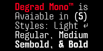 403 Degrad Mono Font Poster 2