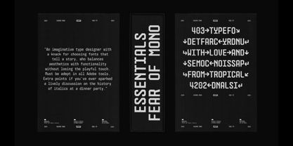 403 Degrad Mono Font Poster 13