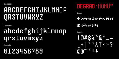 403 Degrad Mono Font Poster 5