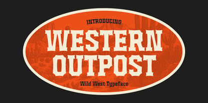 Western Outpost Font Poster 1