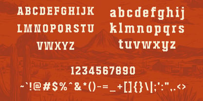 Western Outpost Font Poster 5