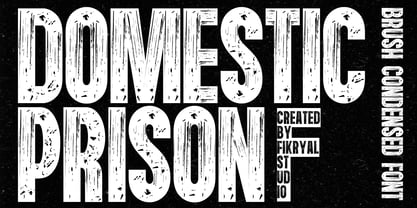 Domestic Prison Font Poster 1