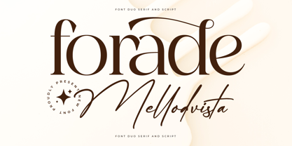 Forade Mellodvista Script Font Poster 1