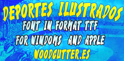 Deportes Ilustrados Font Poster 2