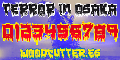 Terror in Osaka Font Poster 6