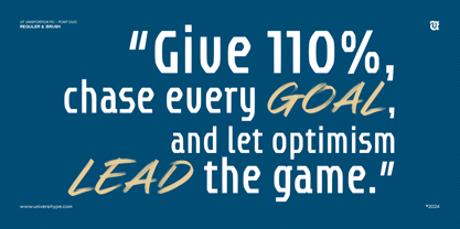 UT Unisportion FC Font Poster 7