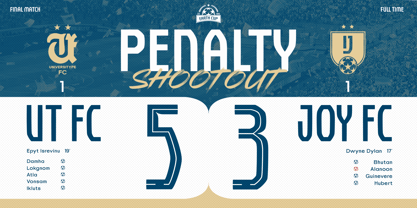 UT Unisportion FC Font Poster 9