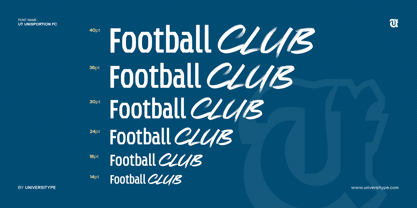 UT Unisportion FC Font Poster 3