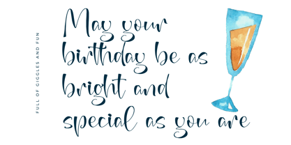 Annets Birthday Font Poster 3