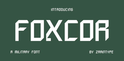 Foxcor Font Poster 1