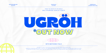 Ugroh Black Font Poster 1