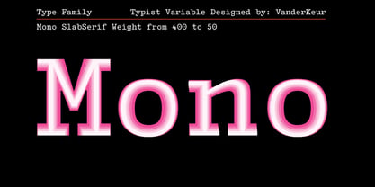 Typist Variable Mono Font Poster 5