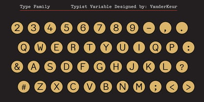 Typist Variable Mono Font Poster 3