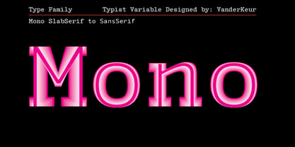 Typist Variable Mono Font Poster 6