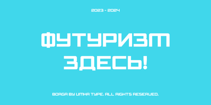 Borga Font Poster 7