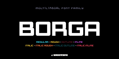 Borga Font Poster 1