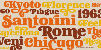 Ayr Polish Font Poster 2