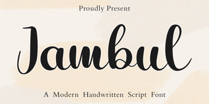 Jambul Font Poster 1