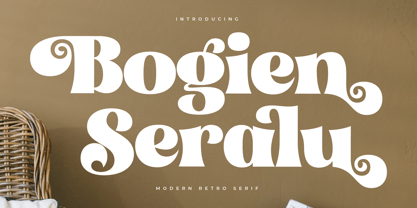 Bogien Seralu Font Poster 1