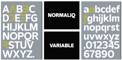 Normaliq Variable Font Poster 8