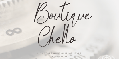 Boutique Chello Font Poster 1