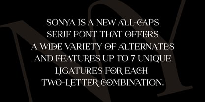 Sonya Font Poster 5