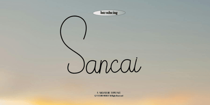 Sancai Font Poster 1