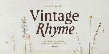 Vintage Rhyme Font Poster 1