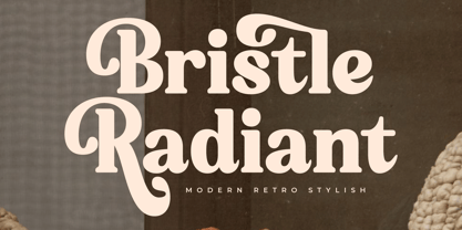 Bristle Radiant Font Poster 1