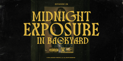 Larchen Font Poster 2