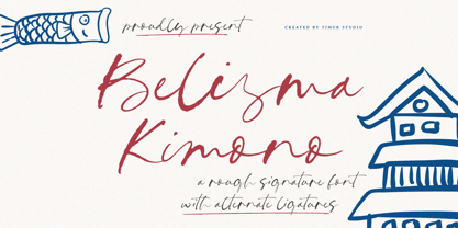 Belisma Kimono Font Poster 1