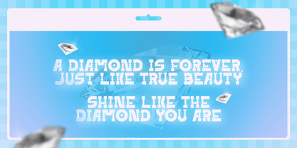 Diamond Line Font Poster 5
