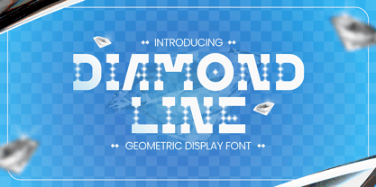 Diamond Line Font Poster 1