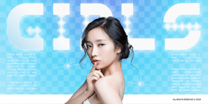 Diamond Line Font Poster 8