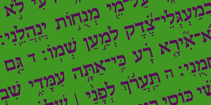 Hebrew Laila VF Tanach Font Poster 4