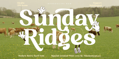 Sunday Ridges Font Poster 1