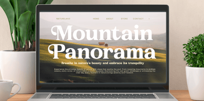 Sunday Ridges Font Poster 3