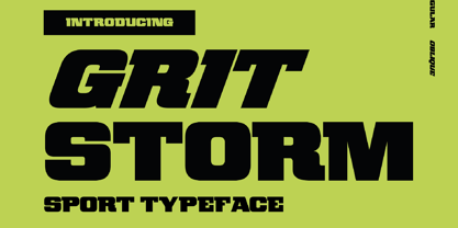 Gritstorm Font Poster 1