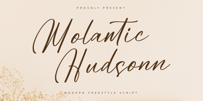 Molantic Hudsonn Font Poster 1