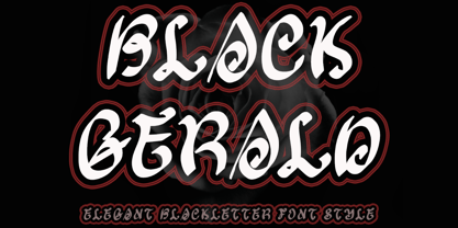 Black Gerald Font Poster 1