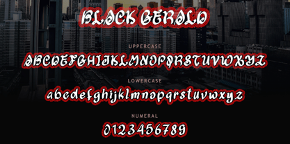 Black Gerald Font Poster 6