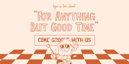 Lee Ton Dra Outline Font Poster 4