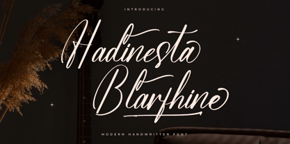 Hadinesta Blarfhine Font Poster 1