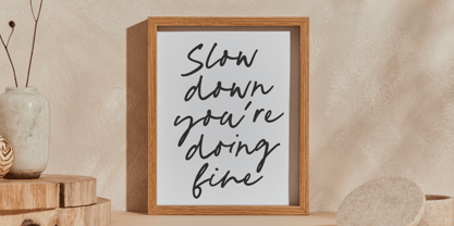 Indie Signature Font Poster 2