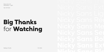 Nicky Sans Font Poster 15