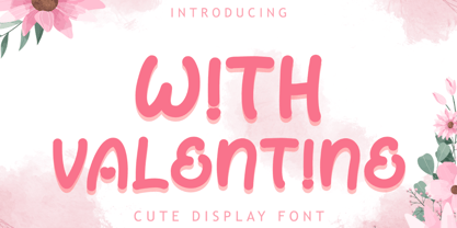 With Valentine Font Poster 1