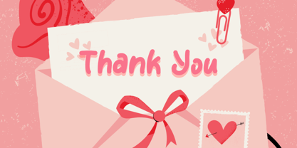 With Valentine Font Poster 4